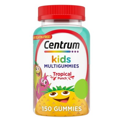 Centrum Kids Multivitamin Gummies, Tropical Punch 150 Count (Pack of 1), 