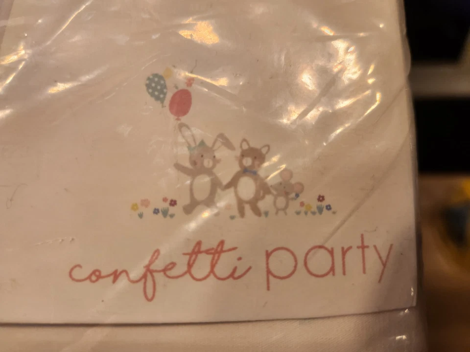 Mothercare Confetti Party Tab Top Curtains 168x137cm Pair + Tiebacks - NEW - Image 2 of 4