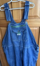 Classic Liberty Denim Bib Overalls Mens Size 52X30 Denim Blue Workwear