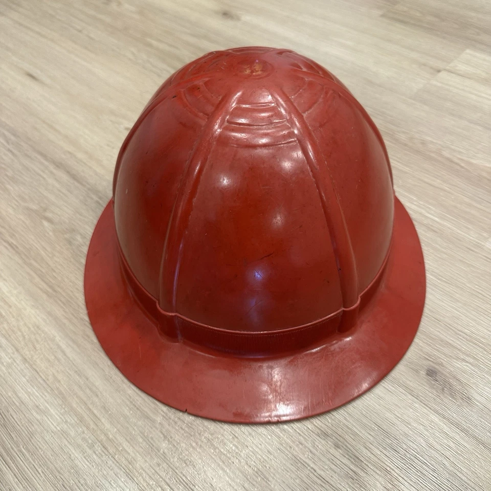 Sombrero duro Willson de colección ala completa rojo Weyerhaeuser Forest Products Low Rider Foto 4 de 4