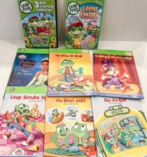Lot Of 6 LeapFrog TAG Books - Books Only, No Hardware  2 Leap Frog DVD  s READ