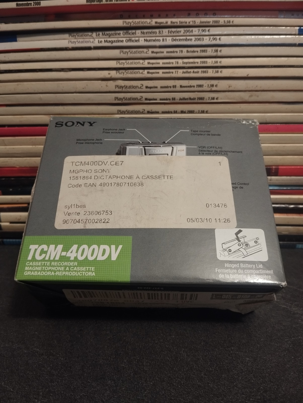 Sony TCM-400DV ne ratez plus aucun cours grâce au dictaphone cassette à double vitesse
