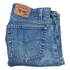 Vintage 1988 Levi's 505 Jeans Made in USA 38x32 True Blue Rigid Denim Exc Cond!
