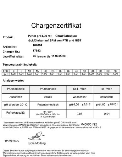Pufferlösung / Eichlösung SET a` 250 ml pH4+pH7, Kalibrierlösung. - Bild 3 von 4
