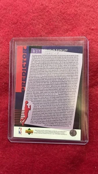 1995 Upper Deck Predictor NBA MVP Charles Barkley #H27 Phoenix Suns - Image 2 of 2