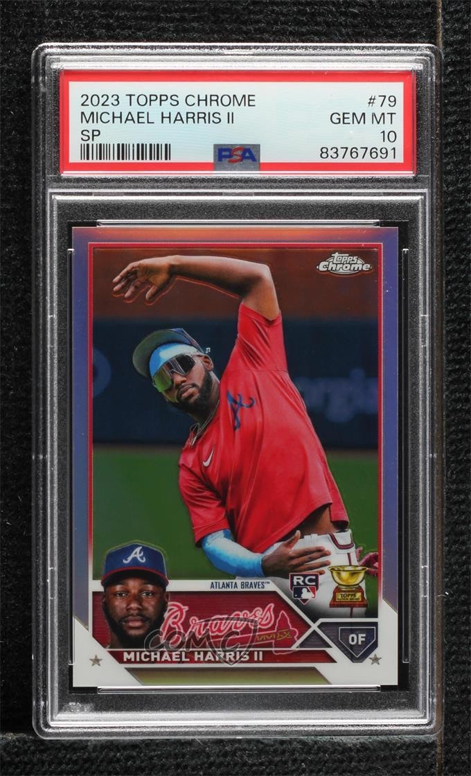 2023 Topps Chrome Image Variation SP Michael Harris II #79 PSA 10 GEM MT 1h2h