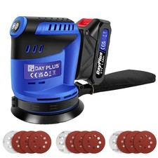 21v Cordless Orbital Sander Wood Sander Sanding Machine With 1.5Ah Battery UK