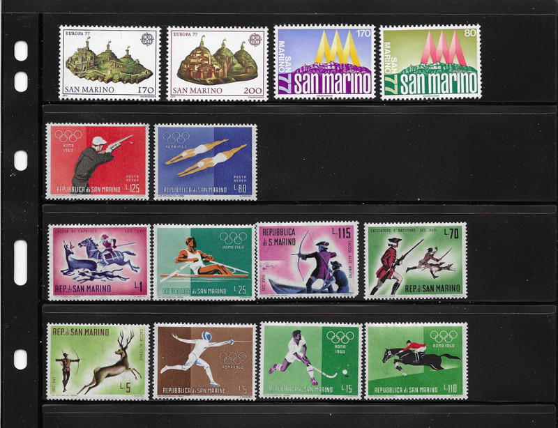 A Nice Selection of San Marino Stamps MNH (Lot N2)