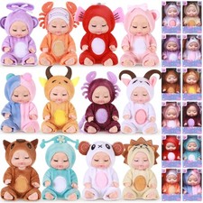 12 Pcs Mini Reborn Baby Doll Cute Easter Doll Gifts 4 Inch Realistic Dolls wi...