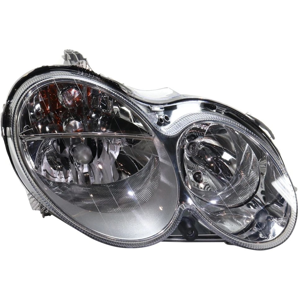 Halogen Headlight Set For 2003-06 Mercedes Benz CLK500 CLK55 AMG LH and RH CAPA - Image 2 of 4