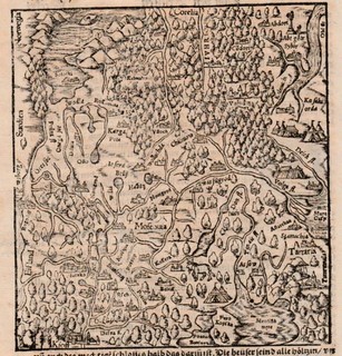 RUSSLAND. Holzschnitt um 1580 Sebastian Münster