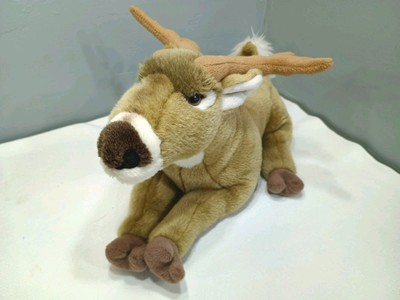 CABIN CRITTERS White Tail Deer Lying 14'' 2011 Realistic Plush Stuffed Animal