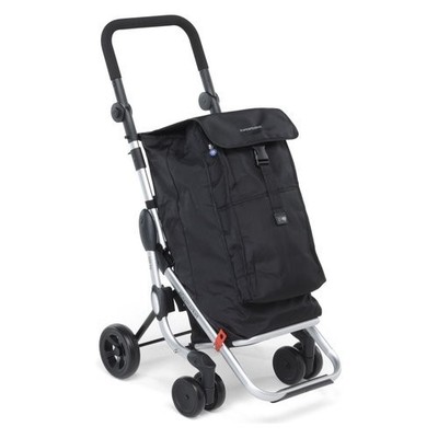 Foppapedretti Go Up Aluminium, Schwarze Trolley-Tasche