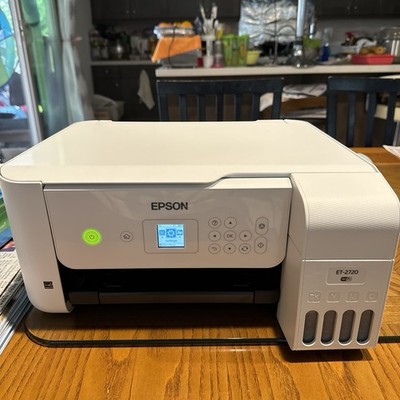 Epson - EcoTank ET-2720 Wireless All-In-One Inkjet Printer - White