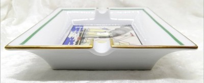 Hermes Paris Cigar Ashtray Change Tray Sailing Boat Ship Porcelain