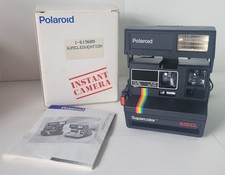 Vintage Polaroid Supercolor 635CL Instant Camera - Complete In Box Looks New