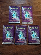 Pokemon EMPTY Booster Pack Wrapper Lot Neo De...