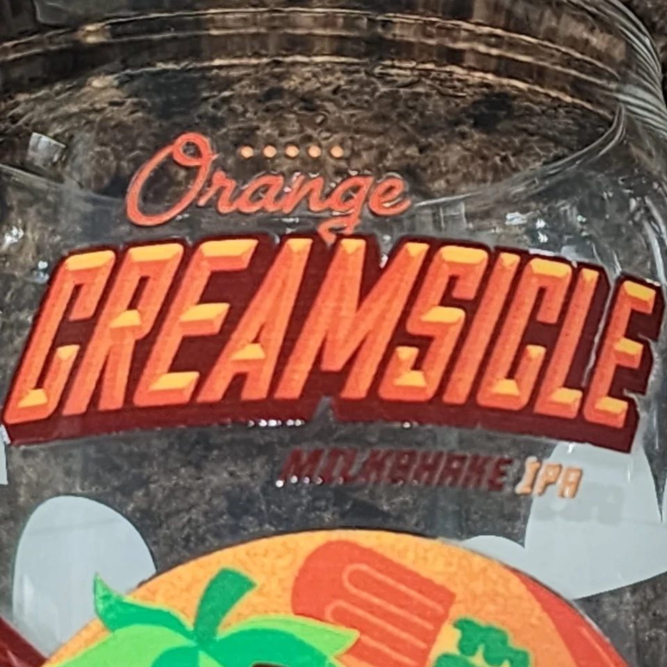 Vaso de cerveza Iron Hill Brewery naranja crema batido IPA cantidad: 1 ¡Impresionante! Foto 4 de 4