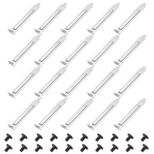 PCI Slot Cover Dust Filter, 20 Pcs Blanking Plate Expansion Blank Plate Silver