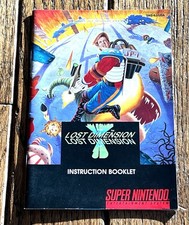 Lost Dimension (Super Nintendo SNES) Original Instruction Manual Authentic
