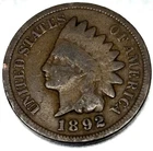1892 Indian Head Cent Penny Good Condition 1c One Cent US Coin- 0723