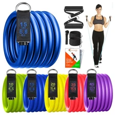 SmarterLife Resistance Bands with Handles, Physical Therapy Strap, Exercise B...
