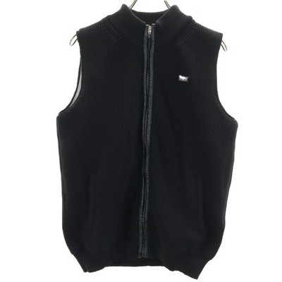 Used LANVIN SPORT Knit vest 40 black Men's