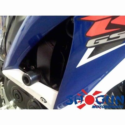 Shogun No-Cut Frame Sliders Black fits Suzuki GSX-R600/GSX-R750 2008-2009