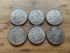 US Morgan Silver Dollars 6 coins Pre 1904 Circulated Condition Lot C