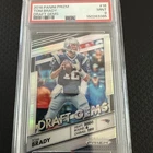 2016 PANINI PRIZM #18 TOM BRADY SILVER REFRACTOR DRAFT GEMS PATRIOTS PSA 9