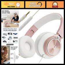 Wired Headphones for Kids  Adults - Built-in Mic, Volume Control, Travel  Scho