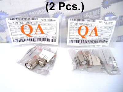 (2 Pcs) AMPHENOL - PN: 82-115 - UG212C/U - 90° ANGLE JACK-PLUG CONNECTOR -(NEW)
