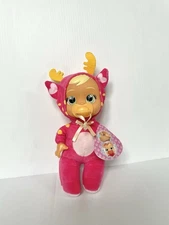 Cry Babies Tiny Cuddles Christmas Rosie Reindeer 9" Baby Doll New With Tags!!