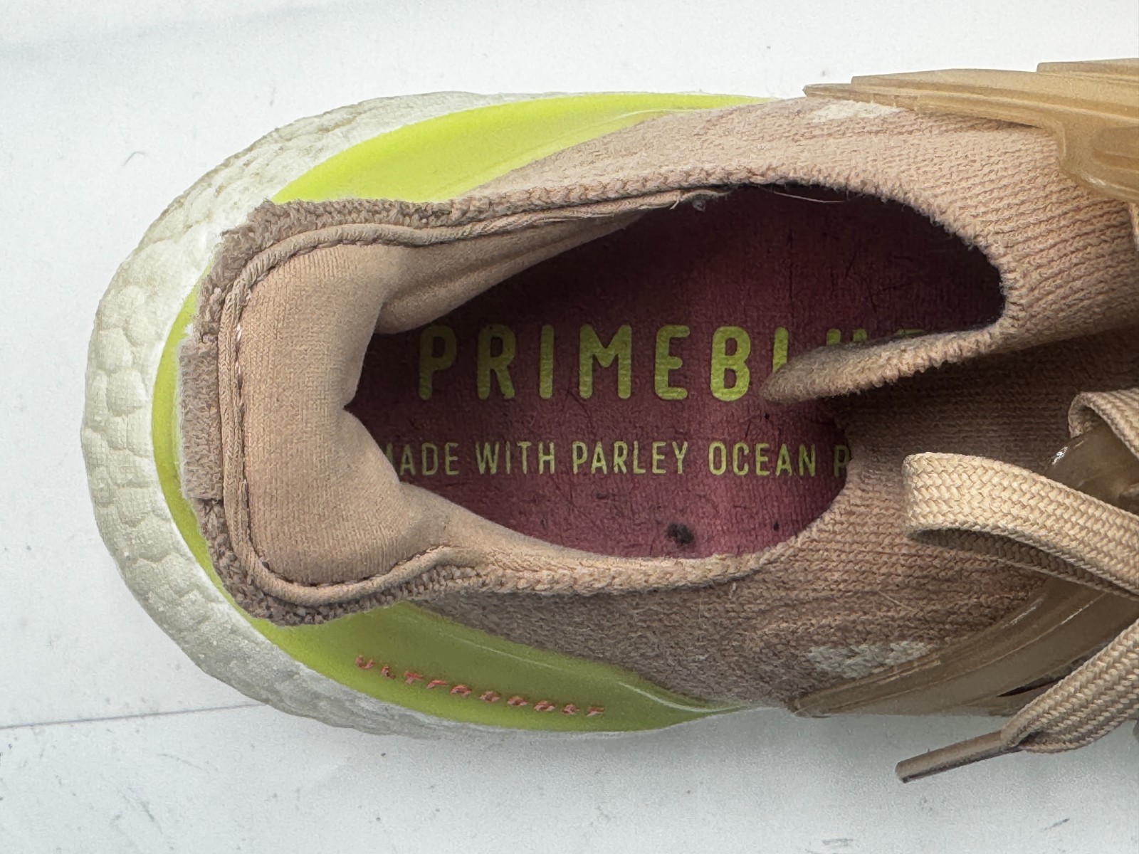 Adidas Ultraboost 21 Womens Sneaker Size 9 Ash Pearl Halo Ivory   Shoes FY0399 thumbnail 9