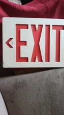 lighted exit sign