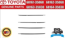 Toyota Genuine 4Runner Door Belt Molding Weatherstrip Front & Rear 4Qty Set OEM