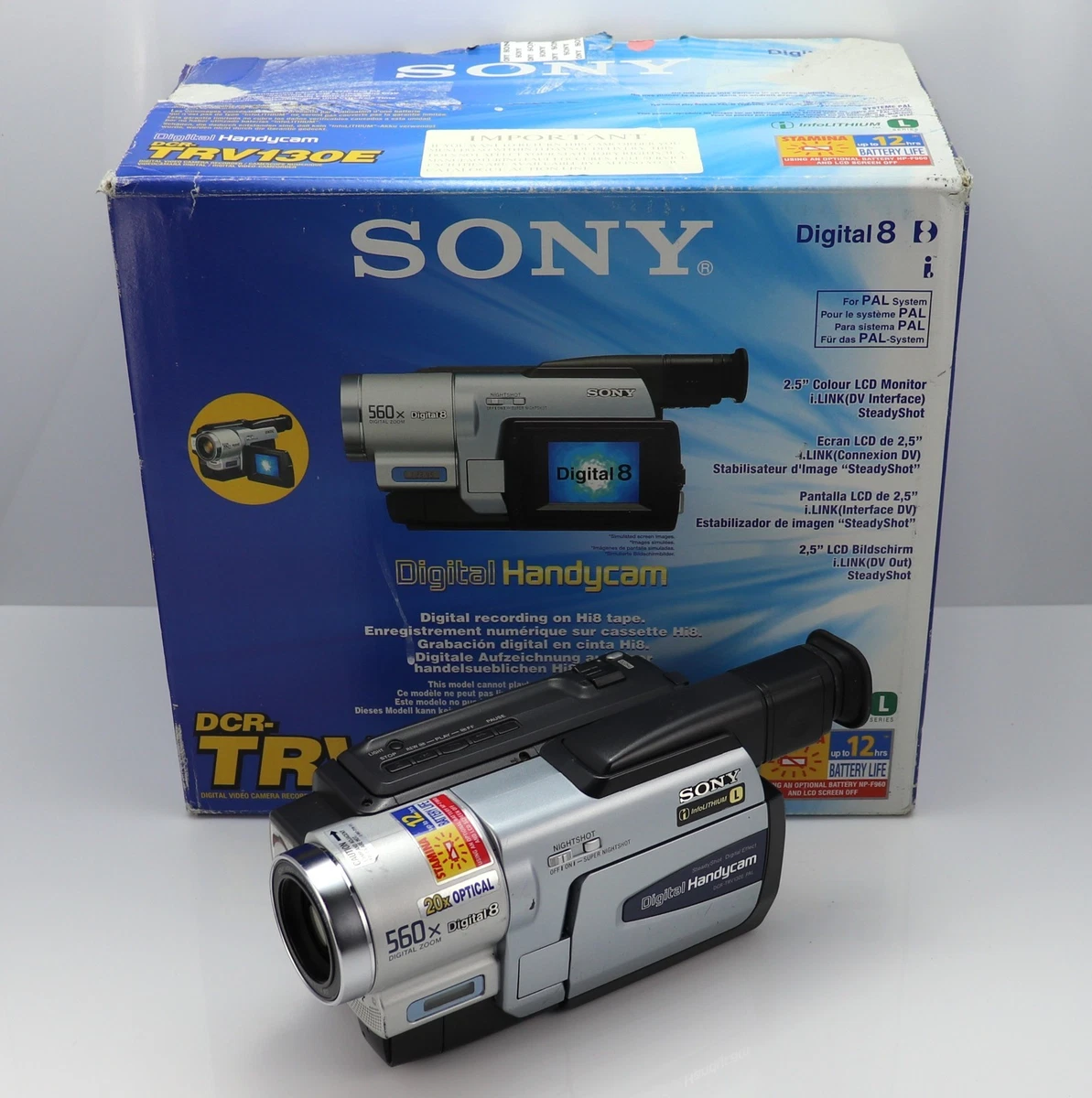 Preços baixos em Câmeras de vídeo digital 8 Sony Handycam | eBay
