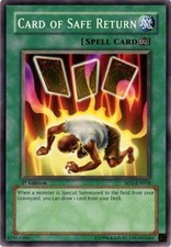 YuGiOh Card of Safe Return SD2-EN018 Common Englisch Played 1st