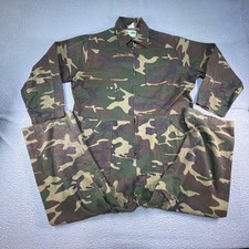 Vintage Game Winner Camo Coveralls Mens Large Cotton Hunting Workwear Taiwan