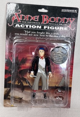 Vintage 2004 Anne Bonny Pirate Action Figure - New on Card