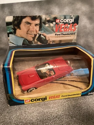 corgi toys vintage Vegas T-Bird #348 in mint boxed condition, read description