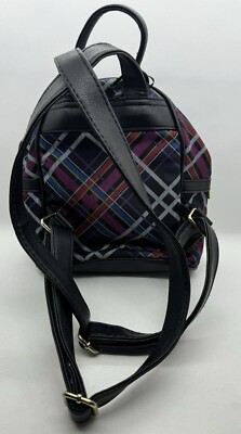Juicy Couture Plaid Mini Backpack Gold Hardware Purple Pink  display picture 3