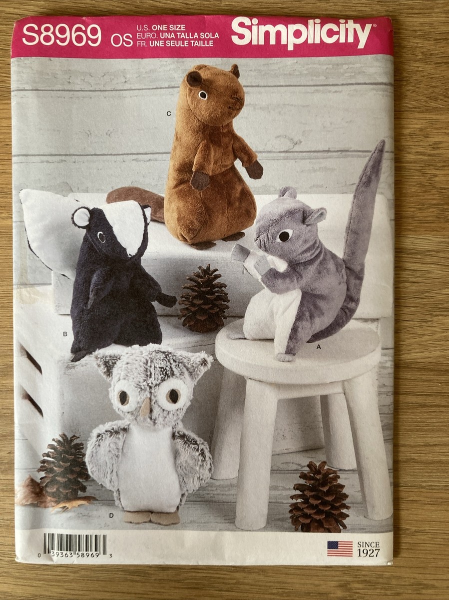 Simplicity Toy Patterns Simplicity US8760OS Stuffed Doll Toy Sewing