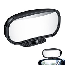 2 Car Blind Spot Mirror Wide Angle Add-On Rear Side Universal Large View Mirror