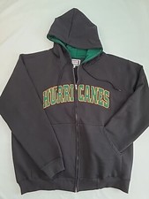 Vintage 90s Miami Hurricanes Full Zip Hoodie Sweatshirt XL Heavyweight NWT Foot