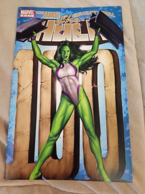 She-Hulk #100 (2005), Greg Horn Cover!! Reprints Savage & Sensational #1! NM! 