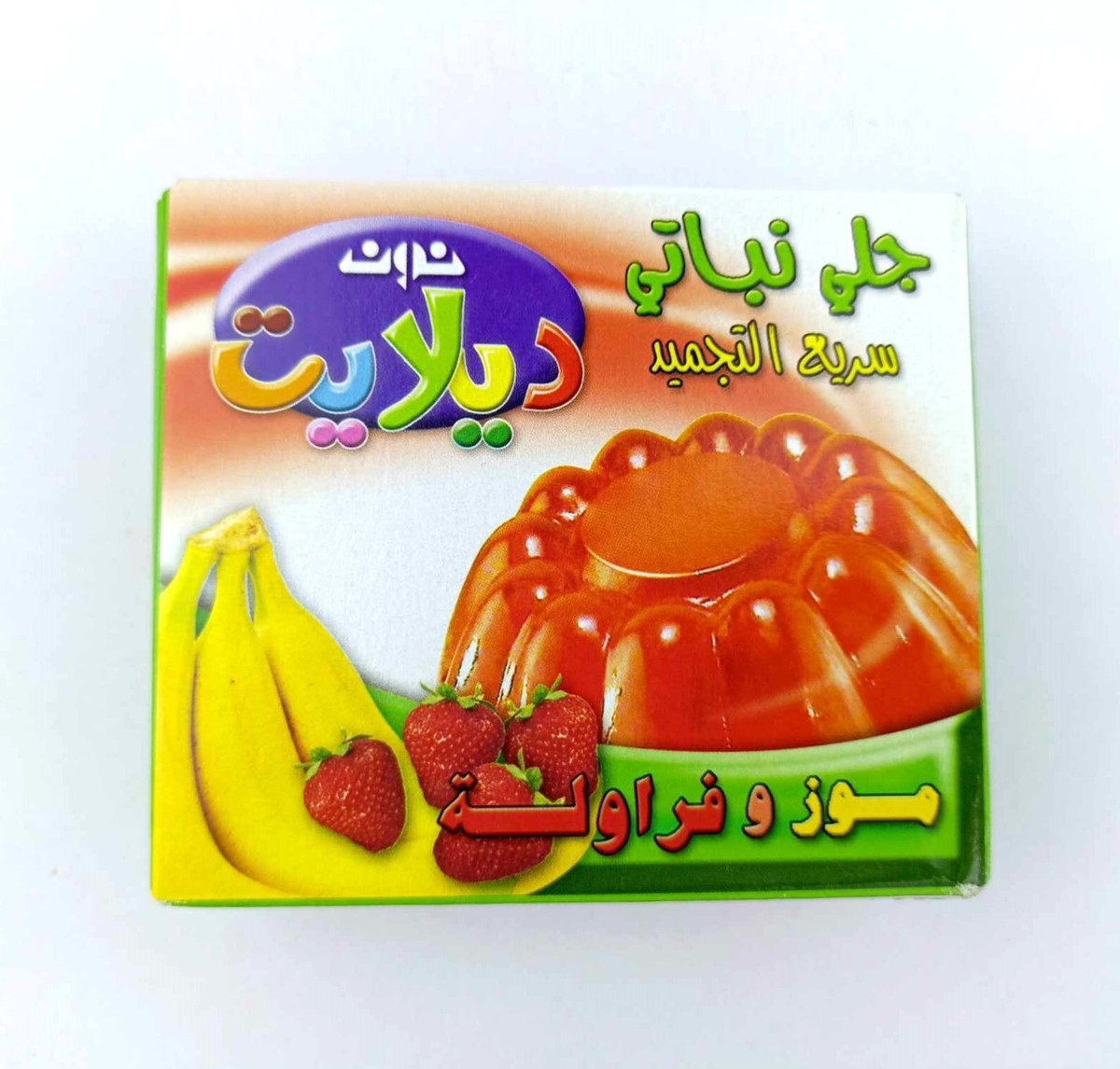 4X(85G)Veggie Jelly Quick Set Strawberry and banana Noon