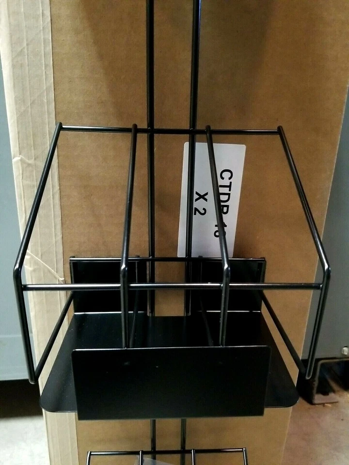 (C) (2PK) 3 Tier Kitchen Store Retail Rack Storage Organizer Hanging Black CTDR - Image 3 of 4