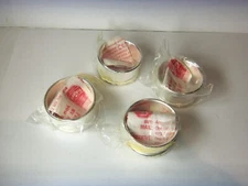 4 VINTAGE SILVER PLATE NAPKIN RINGS FROM FOLGERS COFFEE UNUSED