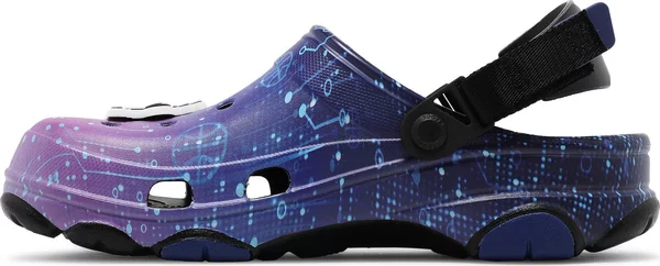 Crocs Classic All-Terrain Clog- Space Jam-Black purple- new  display picture 3